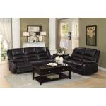 Jarita Reclining Sofa Set - Bi-Cast Vinyl - Brown
